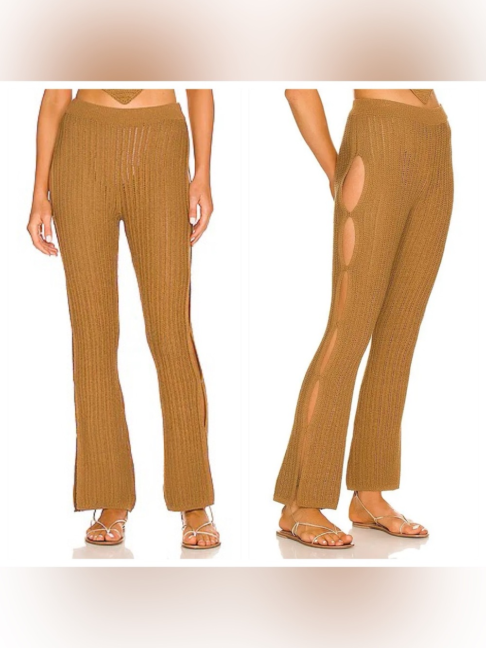 h:ours gretna crochet beach pants in sundial sz small
